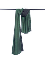 Bottle Green and Black Pashmina