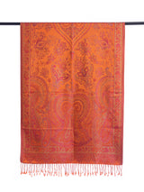 Silk Orange Pink Paisley